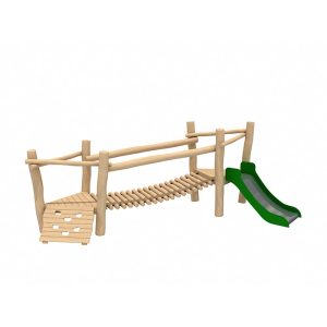 מתקן גשר עץ לפעוטות